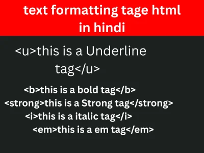 text formatting tag